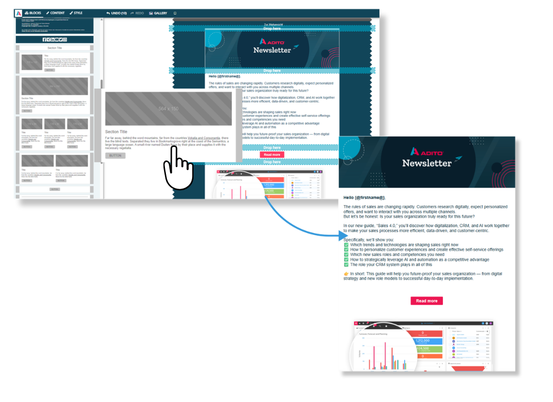 Create and send personalized emails