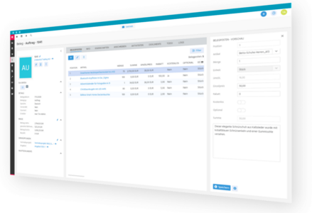 CRM Auftragserfassung