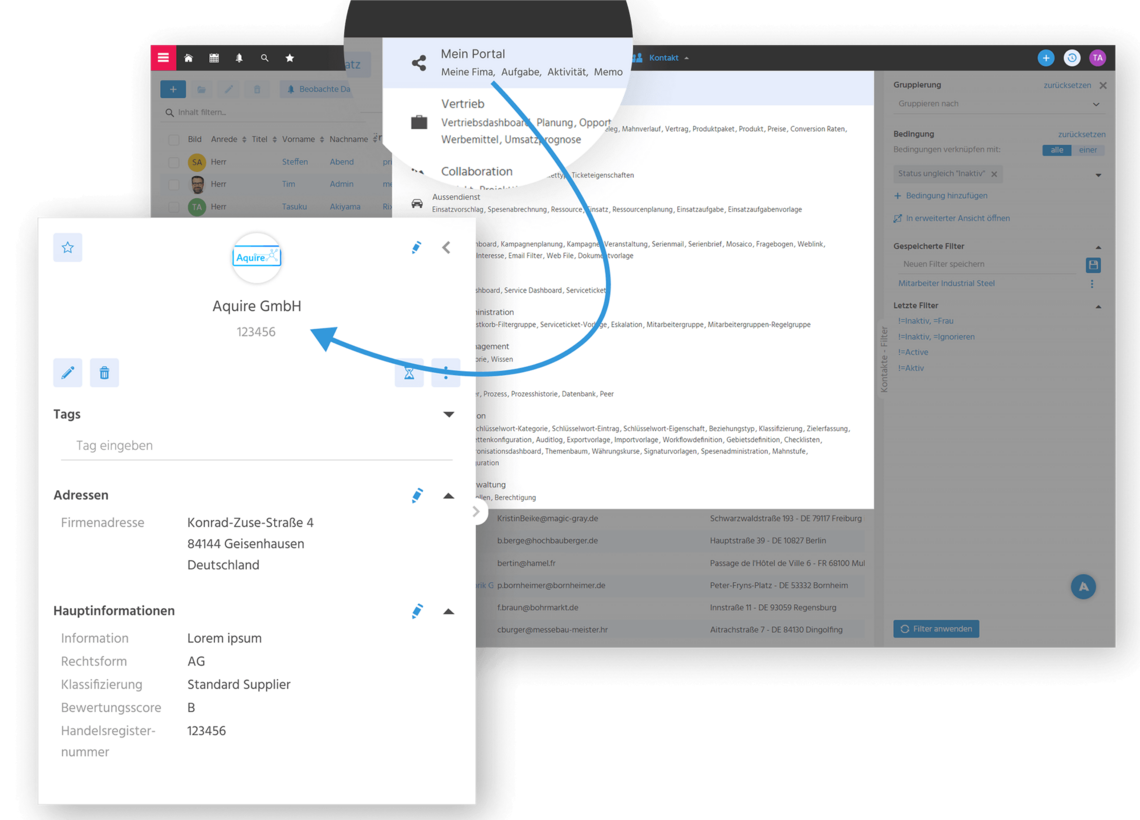 Lieferantenportal in ADITO SRM