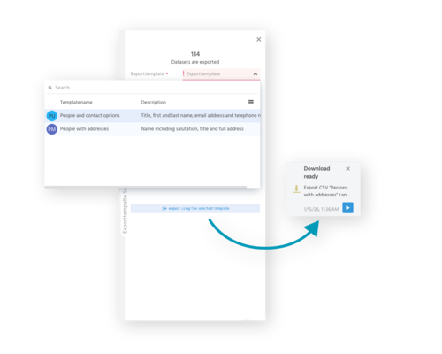 Data export Data export