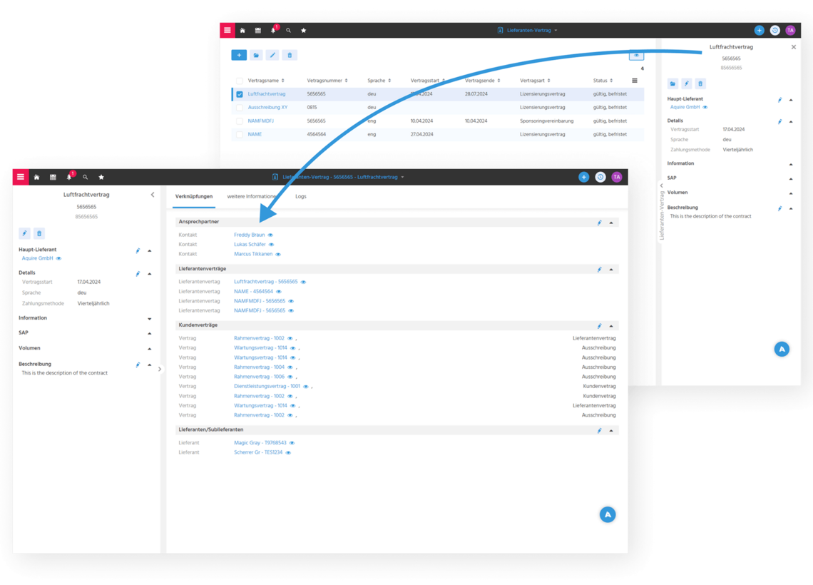 Vertragsmanagement in ADITO SRM