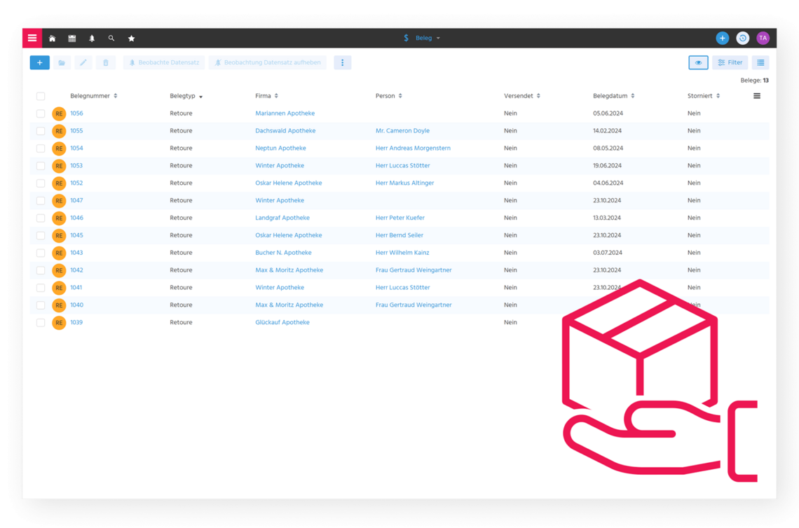 Retourenmanagement im CRM für Pharma Retourenmanagement im CRM für Pharma