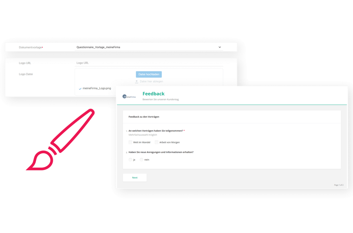 personalisierter Fragebogen personalisierter Fragebogen