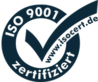 ISO 9001 zertifiziert ISO 9001 zertifiziert