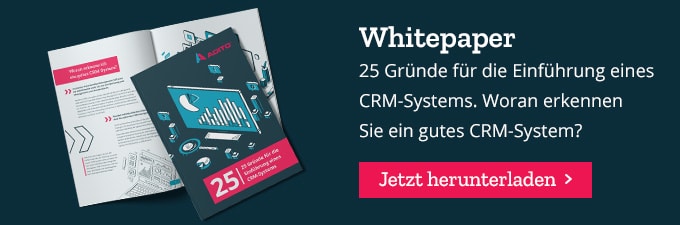 Zum Download Whitepaper 25 Gründe für ein CRM