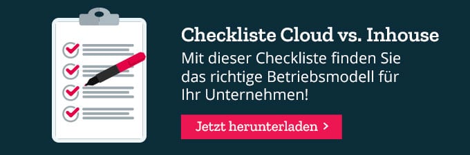 Checkliste Cloud Inhouse