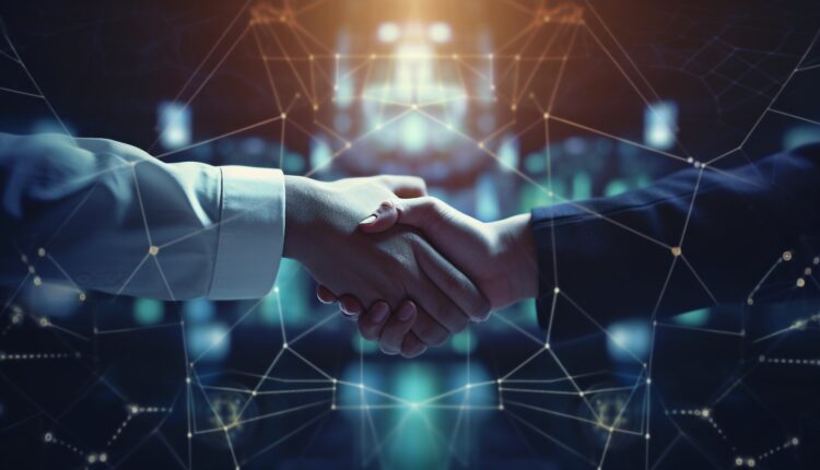Handshake im B2B Bereich von komplexen Kundenbeziehungen